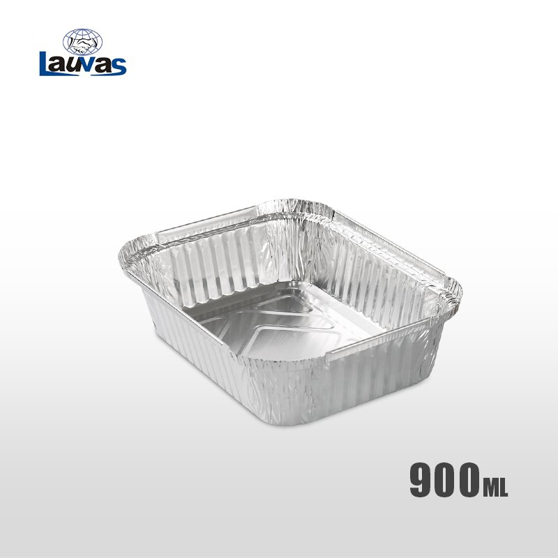 矩形195深款铝箔餐盒 900ml 焗饭打包盒