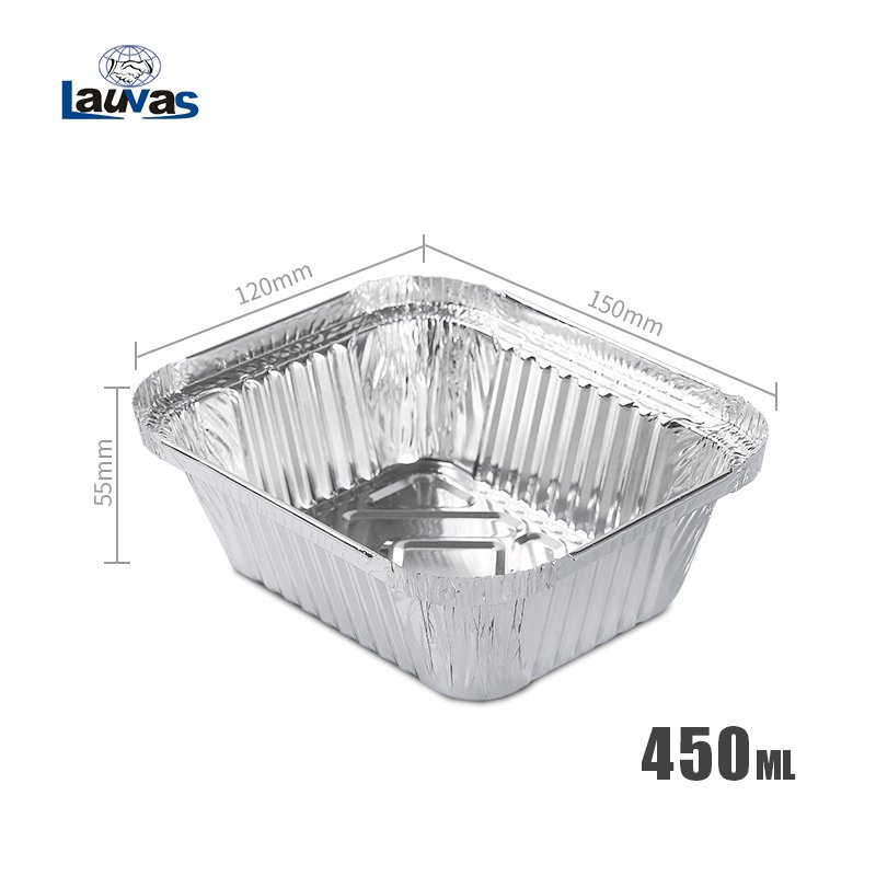 矩形150款铝箔餐盒 450ml 